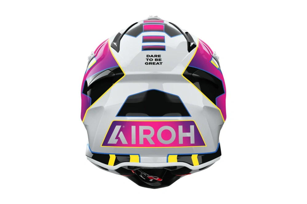 Motokrosová přilba AIROH AVIATOR ACE 2 SUNRISE barva modrá/fialová/bílá lesklá