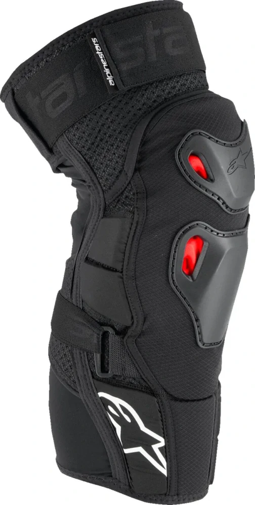 Kolenní chrániče/chrániče kolen ALPINESTARS BIONIC PRO PLASMA KNEE PROTECTORS barva černá/červená/ pár / velikost S/M
