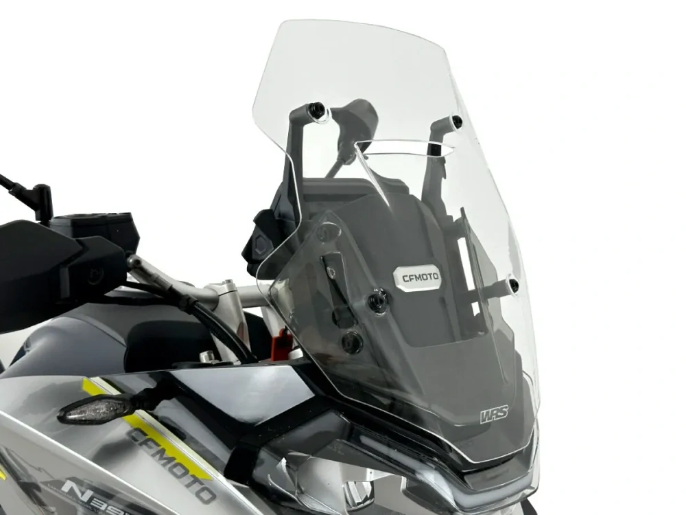 Plexi motocyklu WRS pro CF MOTO 700 MT ADV rok 2024-2026 verze TOURING výška 52,3 cm, barva čirá
