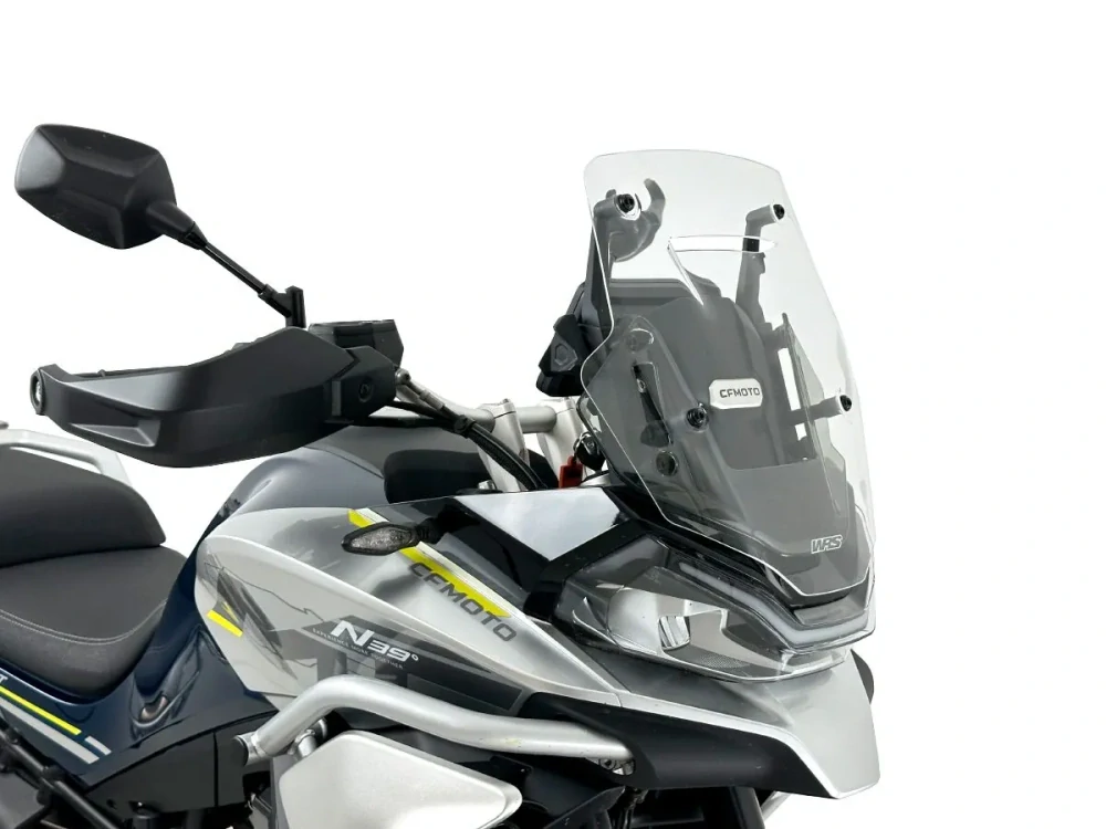 Plexi motocyklu WRS pro CF MOTO 800 MT rok 2022-2026 verze SPORT výška 52,3 cm, barva čirá