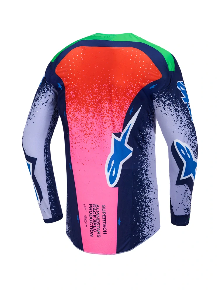 Limitovaná edice-motokrosový dres ALPINESTARS SUPERTECH TOMAC LIMITED EDITION RECORDS COLLECTION (šedá/multicolor) 2026