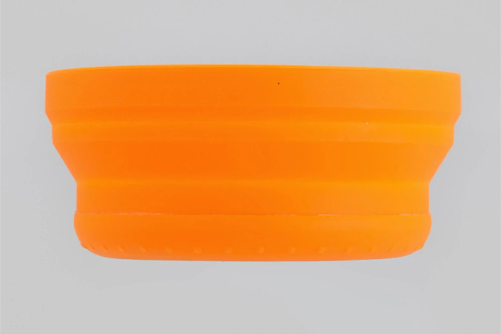 Magnetická silikonová skládací miska na nářadí DAYTONA SILICONE TRAY MAGNETIC ROUND barva oranžová, tvar kruhu   