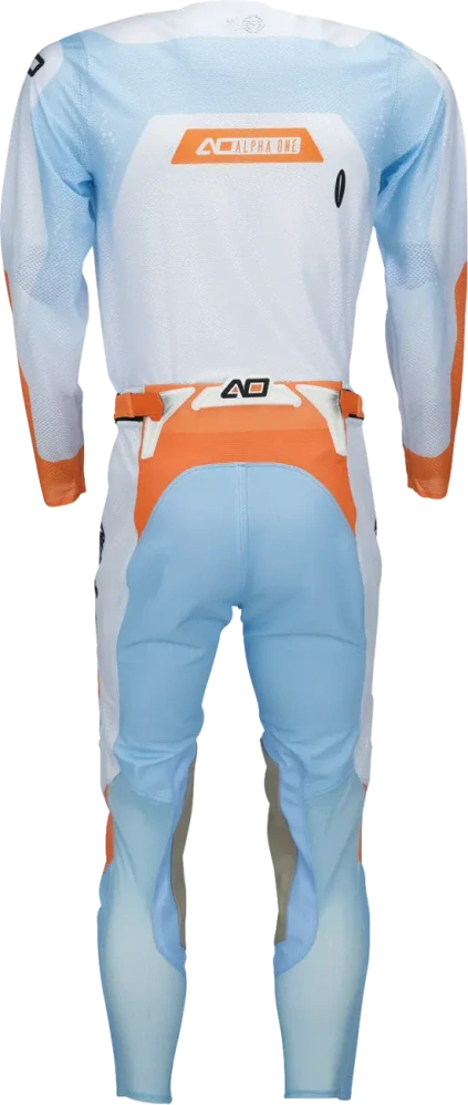 Motokrosové/enduro kalhoty MOOSE OFFROAD ALPHA ONE barva oranžová/bílá/modrá