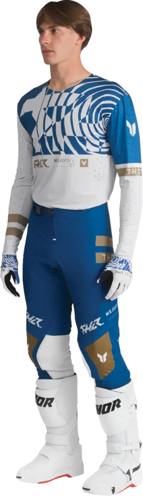 Lehký a pružný motokrosový - enduro dres THOR SPORTMODE MIND barva modrá