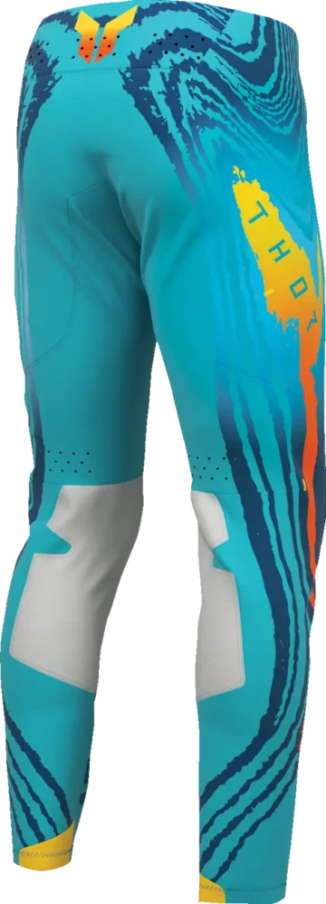 a Lehký a pružný motokrosový - enduro komplet kalhot a dresu THOR THOR SPORTMODE DAMASCUS barva aqua velikost 36+XL