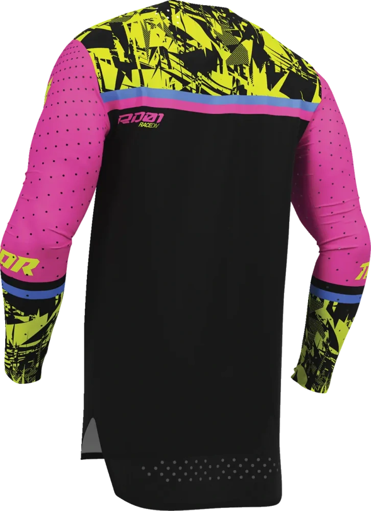 Dětský motokrosový dres THOR SPORTMODE PUNKD barva černá/růžová