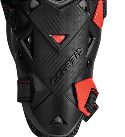 Kloubové kolenní chrániče /chrániče kolen ACERBIS KNEE GUARD IMPACT EVO 3.0 černá/červená