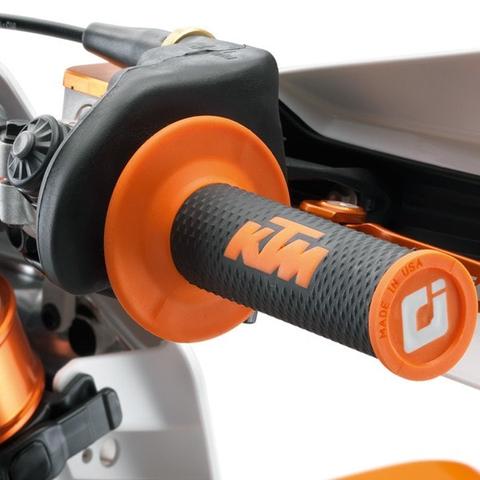 a Motokrosové rukojeti - gripy KTM ODI LOCK ON pro KTM 2T + 4T černá/oranžová