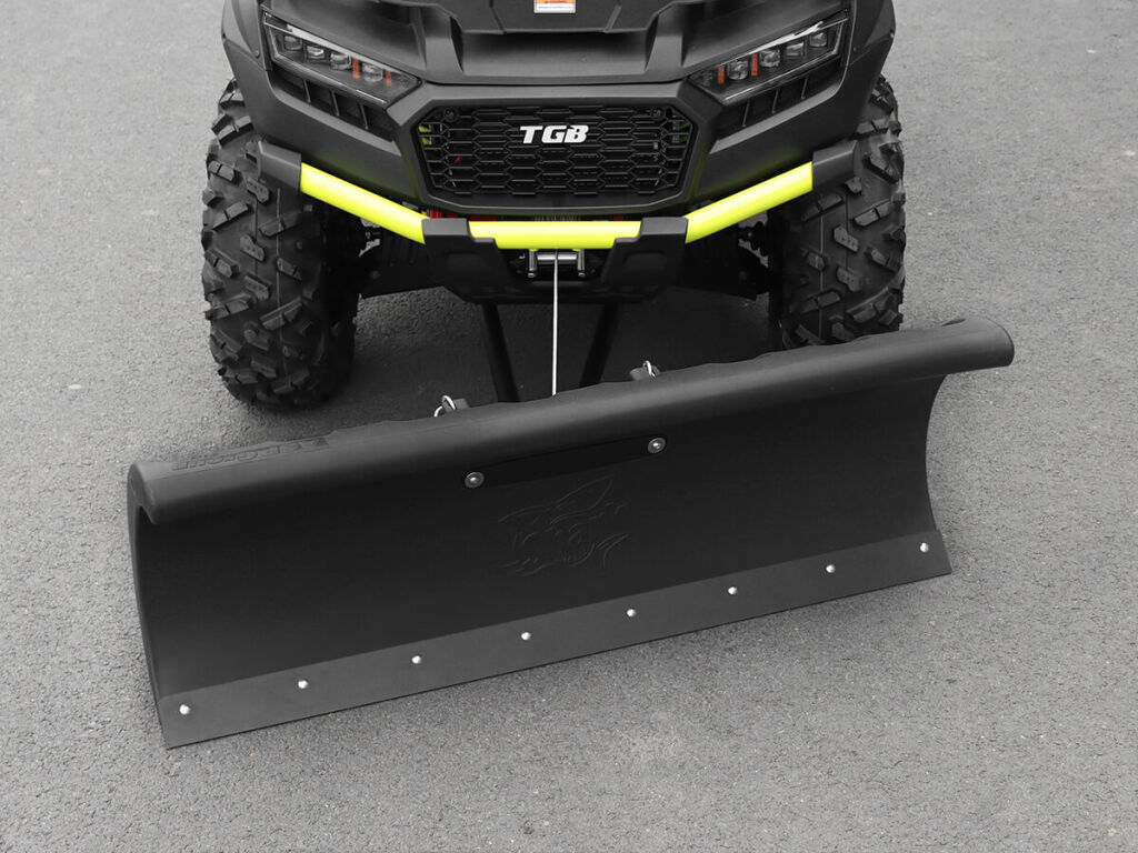 Odpružená sněhová radlice včetně adaptéru SHARK SNOW PLOW DELUXE barva modrá, šířka 132 cm