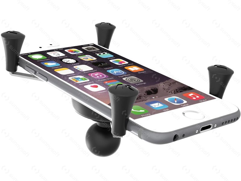 a Držák tabletu nebo telefonu RAM MOUNTS CRADLE HOLDER LARGE PHONE/THABLET COMPOSITE BLACK