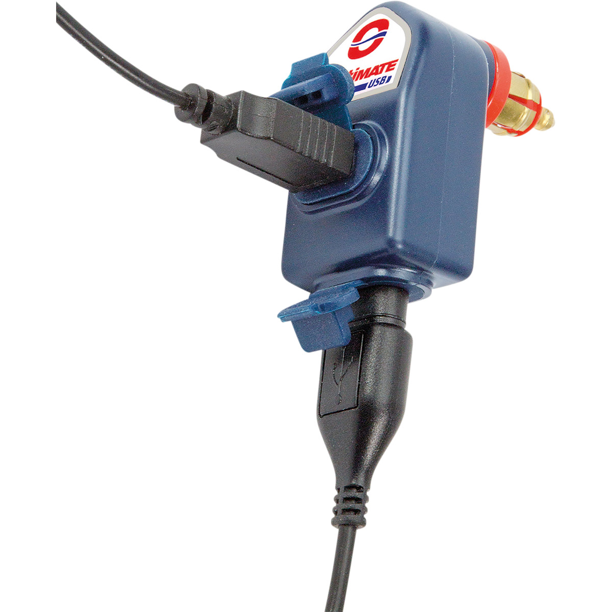 a TECMATE OPTIMATE O105 USB nabíječka s duálním výstupem pro 12V DIN zásuvku 3,3A