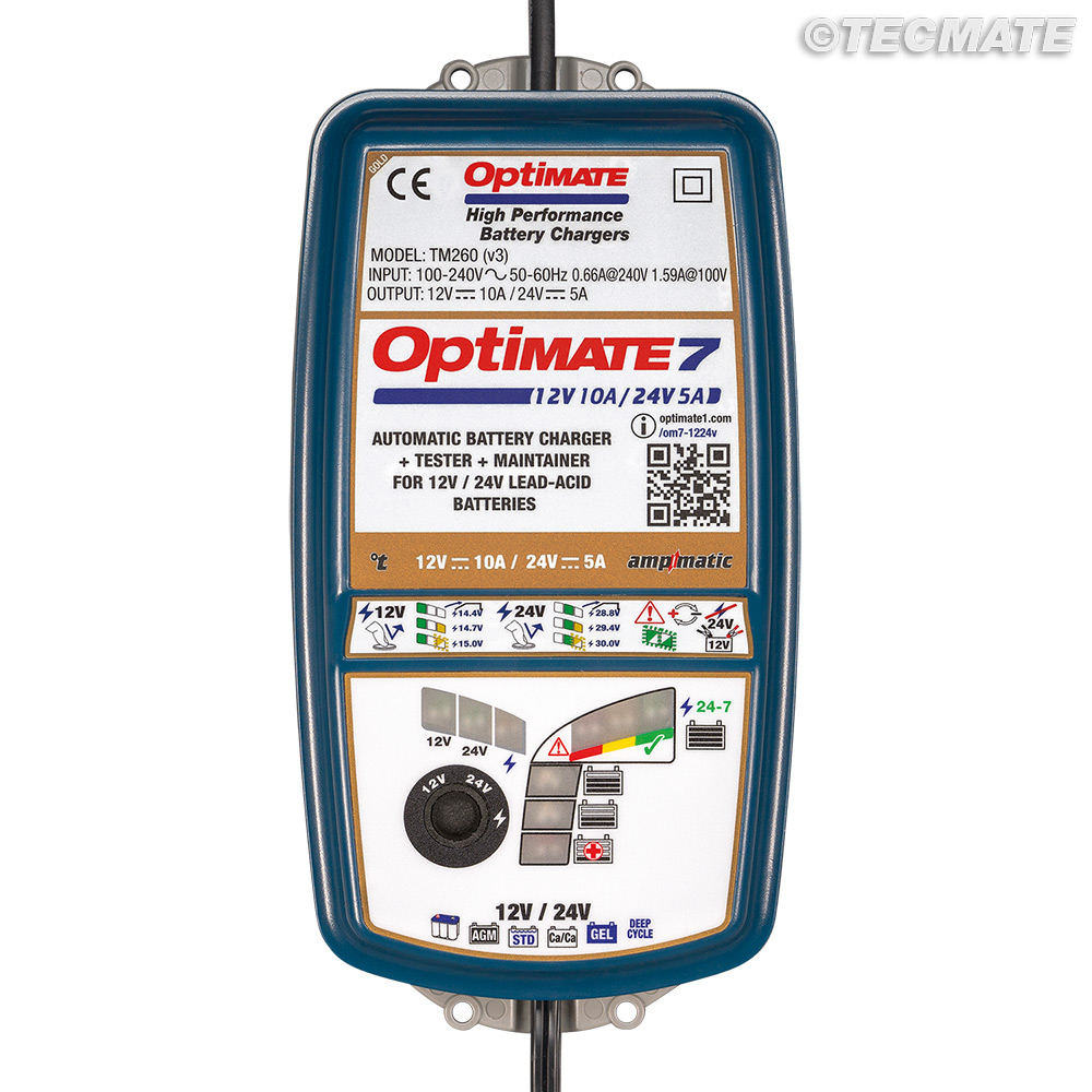 Nabíječka baterií TECMATE OPTIMATE 7 12-24V TM260V3
