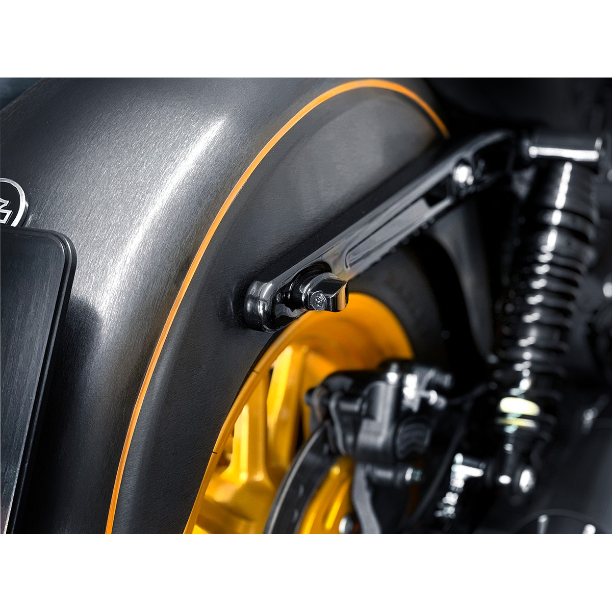 Blinkry motocyklu HEINZ BIKES pro HARLEY DAVIDSON modely 1993-2020 , barva černá, pár 