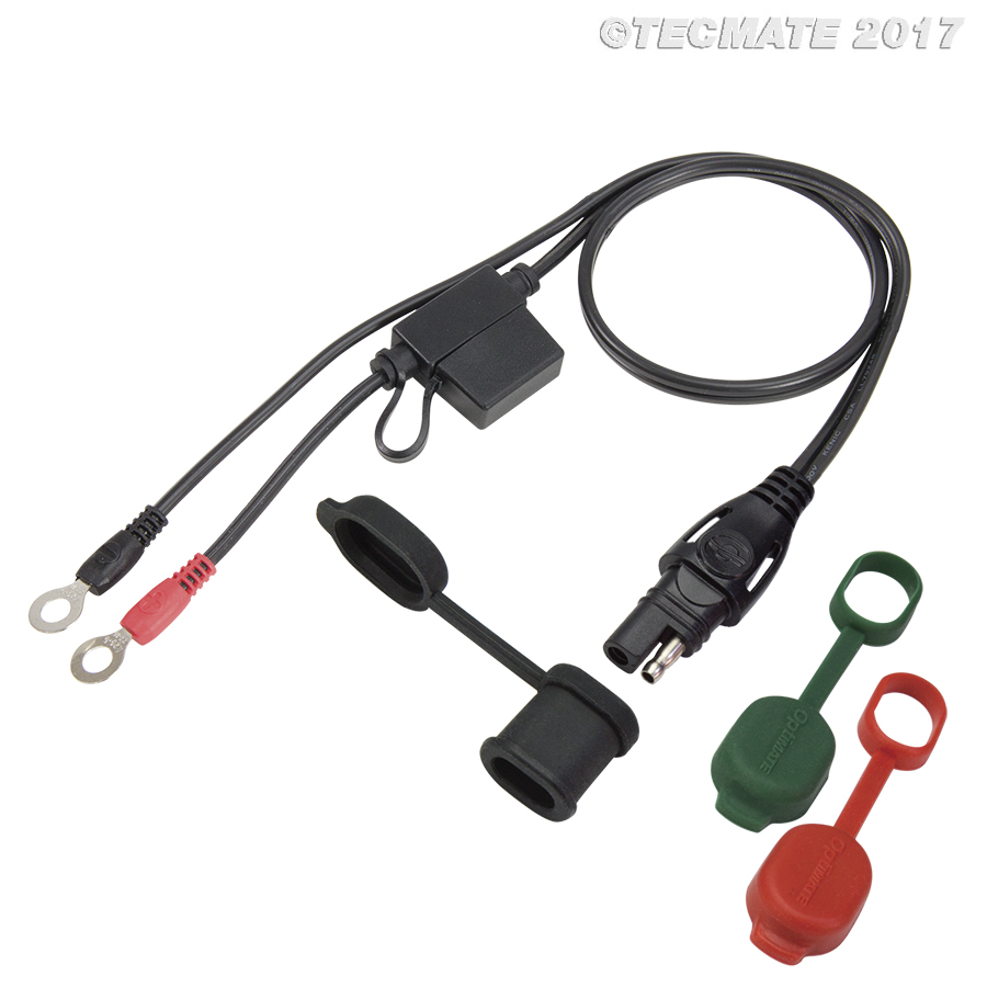 Konektor TECMATE OPTIMATE CHARGER CORD EYELET BLACK O1