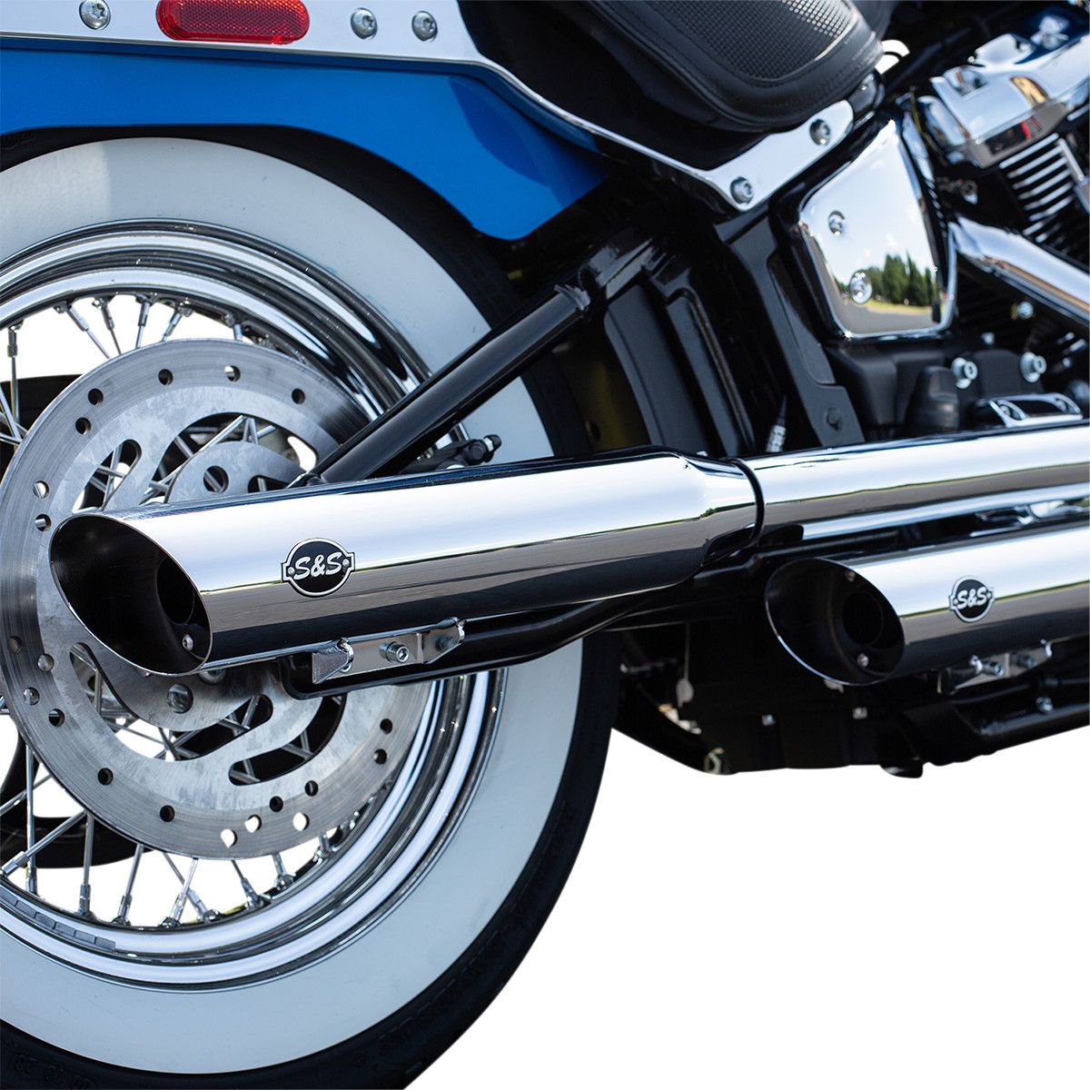 Koncovky výfuku S&S CYCLE pro HARLEY DAVIDSON FLHC, FLDE rok 2018-2020