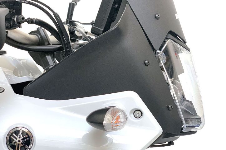 Deflektory motocyklu WRS pro YAMAHA XTZ 690 Tenere 700 2019-2020 viz popis, barva matná černá - pár