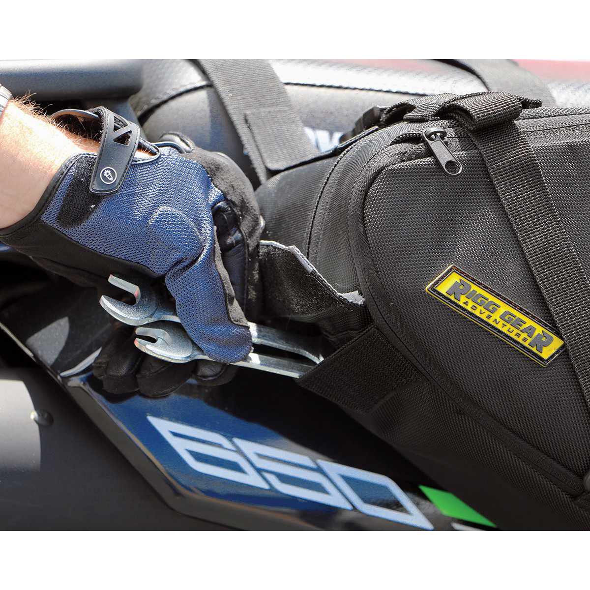 Textilní sedlové brašny NELSON RIGG SADDLEBAG DUAL SPRT RG020 černé - pár