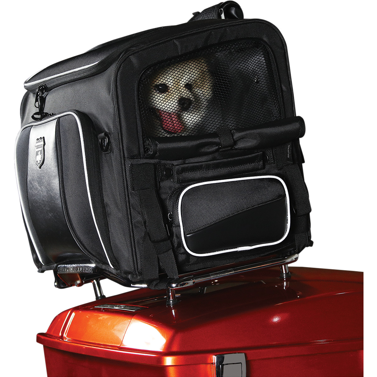 Brašna na motocykl pro zvířata NELSON RIGG PET CARRIER ROUTE 1 ROVER barva černá, pro domácí mazlíčky do 9 kg