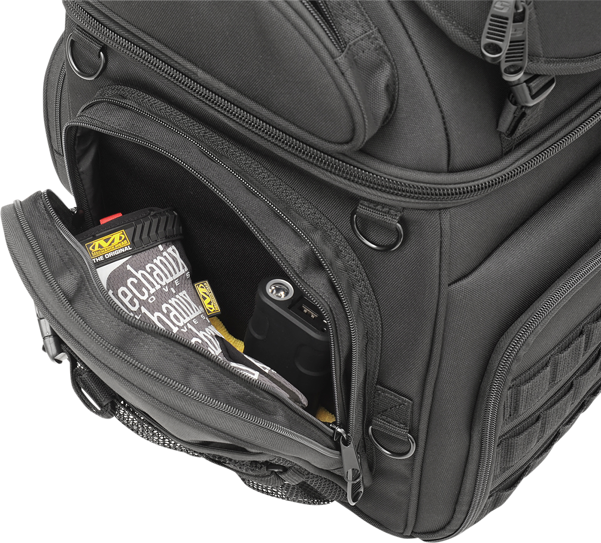Zadní brašna na motocykl SADDLEMEN SISSY BAR BAG BR3400 TACTICAL objem 55,7 litrů , barva černá 
