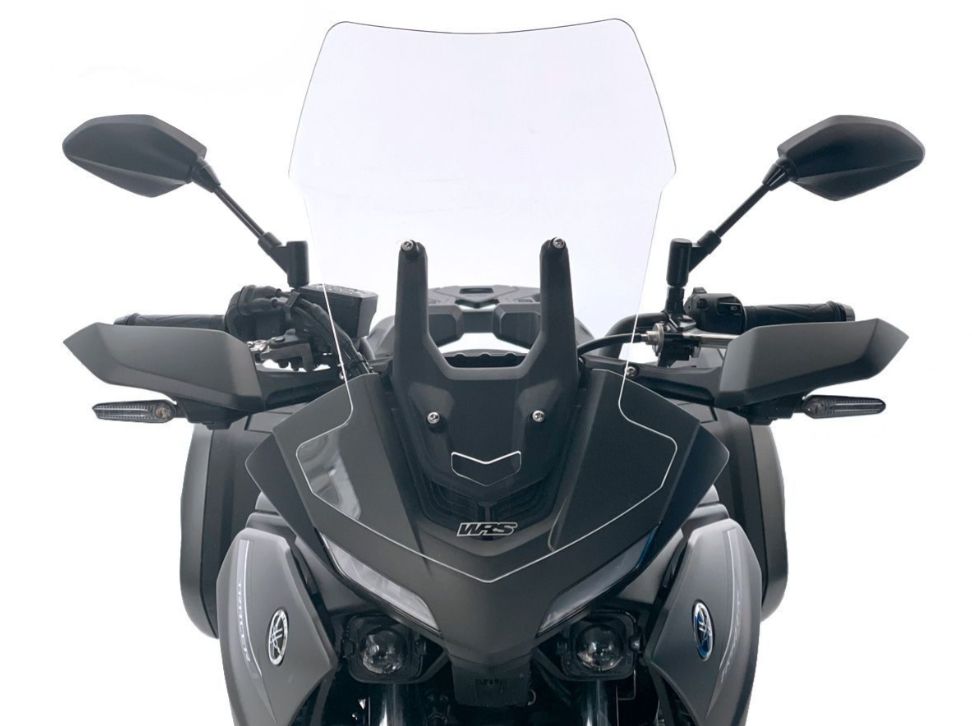 Plexi motocyklu WRS pro YAMAHA TRACER 7 / GT 2021-2022 , verze touring, barva čirá-transparentní, výška 54 cm