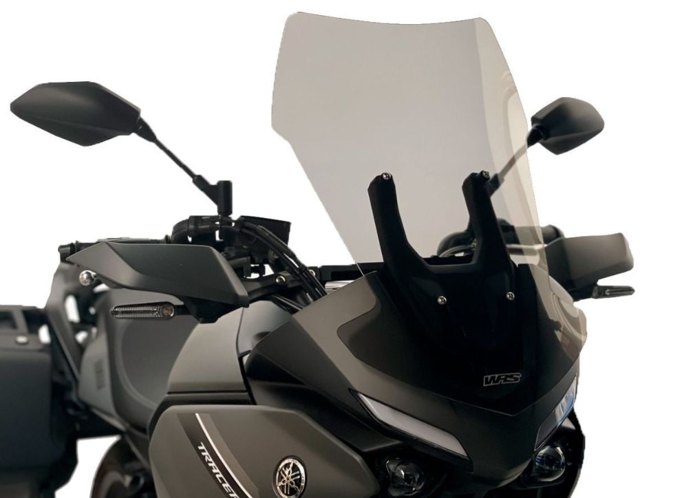 Plexi motocyklu WRS pro YAMAHA TRACER 7 / GT 2021-2023 , verze touring, barva kouřové, výška 54 cm