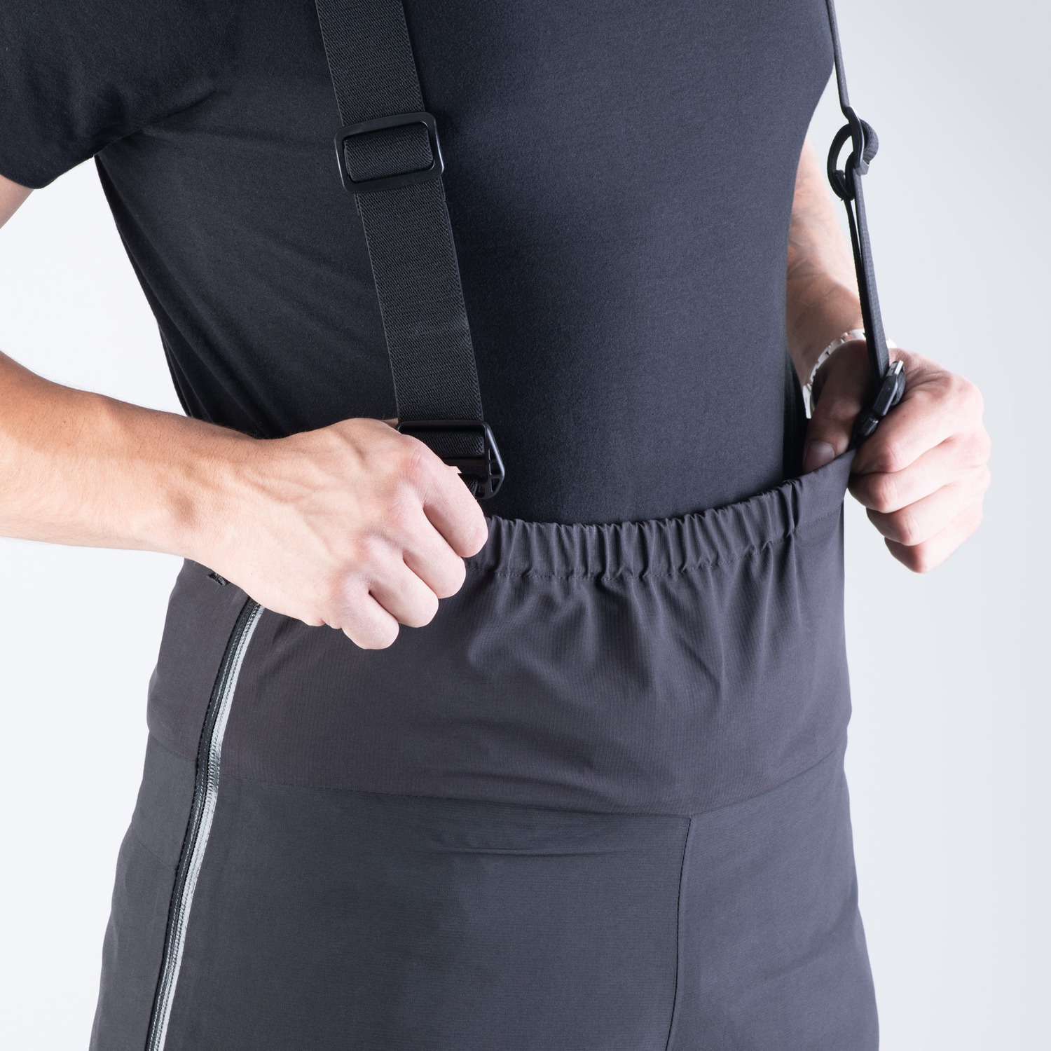 Nepromokavé kalhoty s kšandami /pláštěnka OXFORD RAIN SEAL PRO ADVANCED  černá