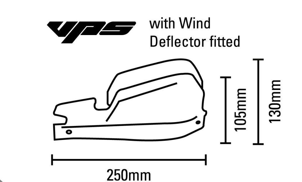 A Sada motocyklových krytů páček mx / enduro BARKBUSTERS HANDGUARDS VPS černá/černá, pár