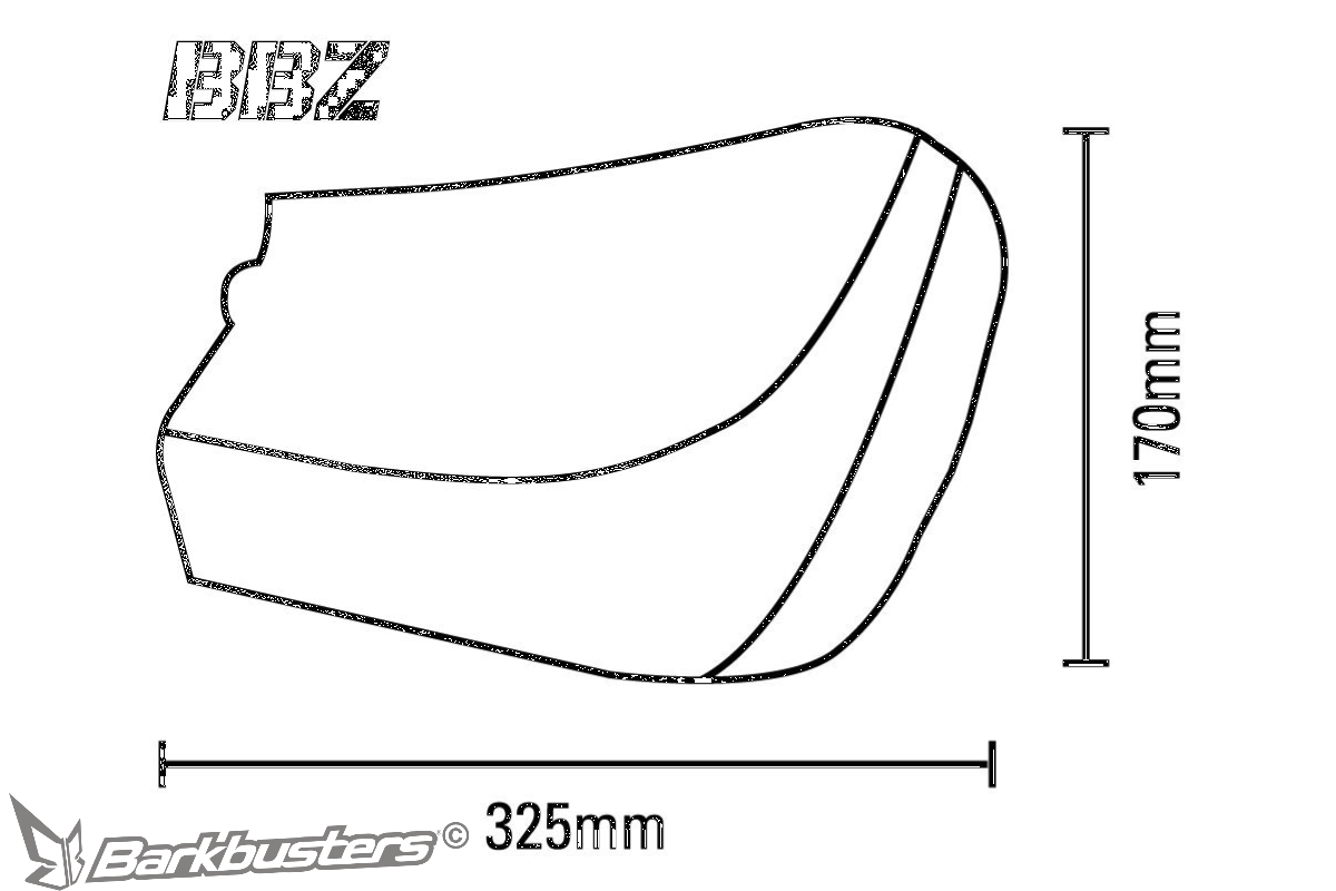 Ochranné návleky proti nepříznivému počasí na řidítka motocyklu BARKBUSTERS HANDGUARD BBZ černá/šedá - pár