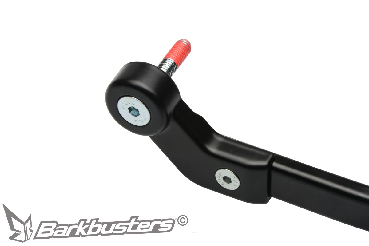 Univerzální jednobodová montážní sada ke krytům páček BARKBUSTERS UNIVERSAL Hardware Kit – Single Point Bar End Mount threaded, pár, pro montáž na řídítka s vnitřním závitem 6 mm nebo 8 mm