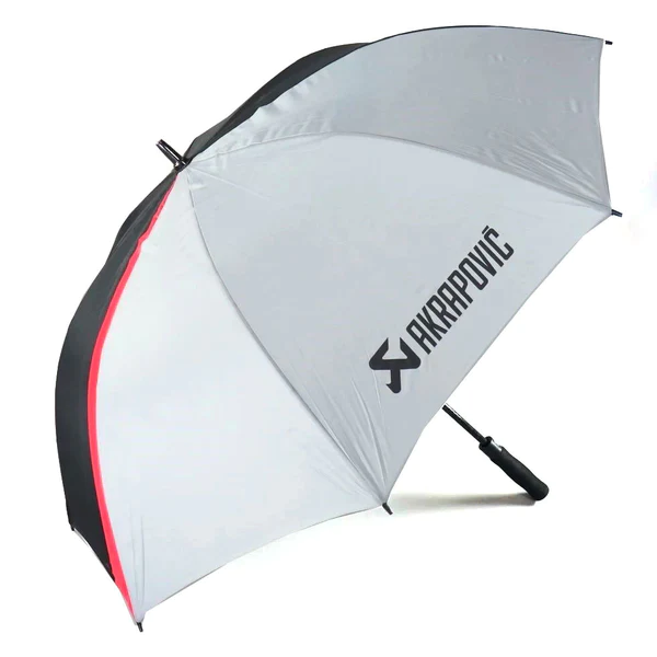 Velký skládací deštník UMBRELLA AKRAPOVIC černá/červená/bílá