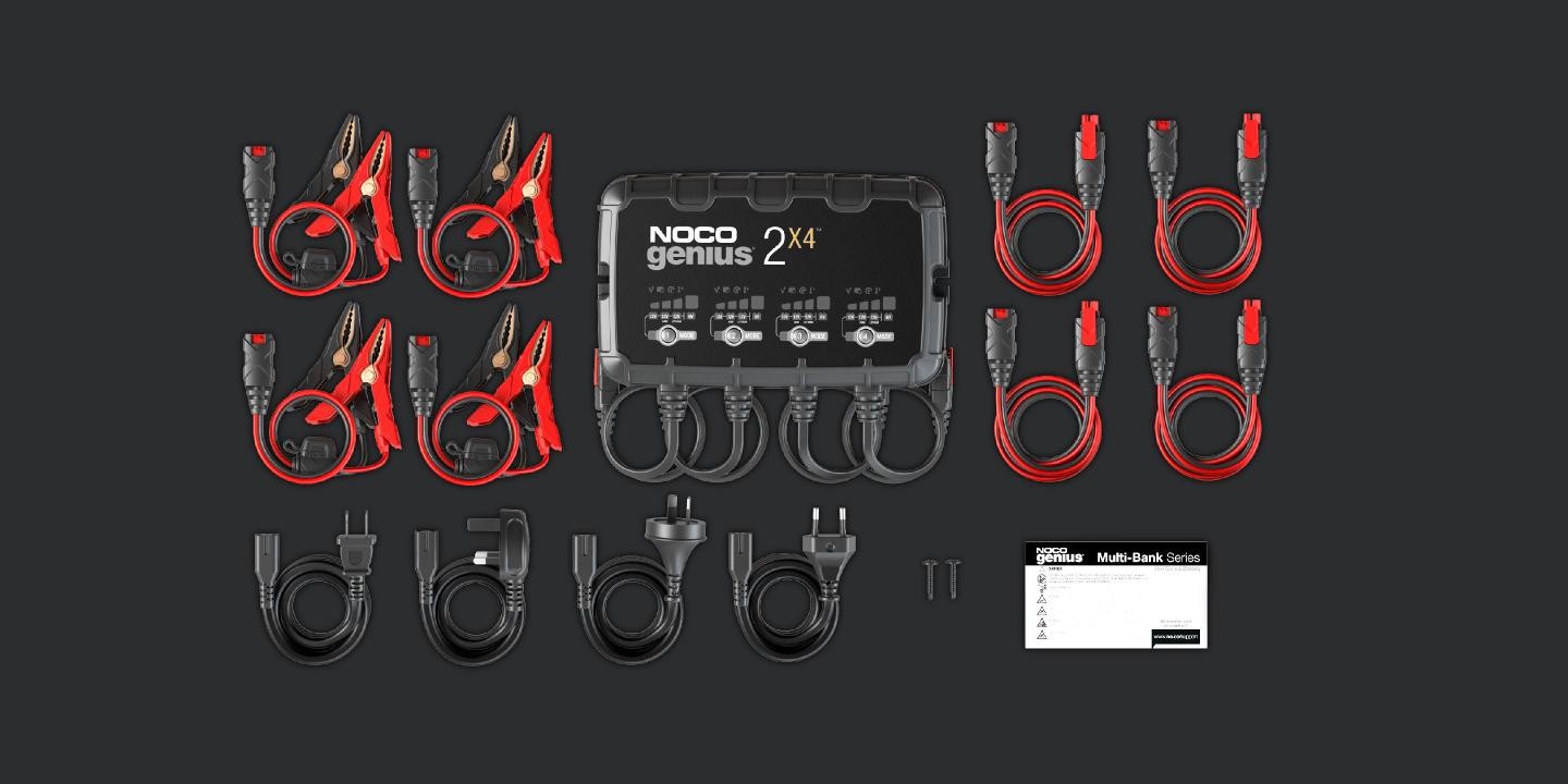 Nabíječka baterií - akumulátorů NOCO 2X4 6/12V 4X 2A