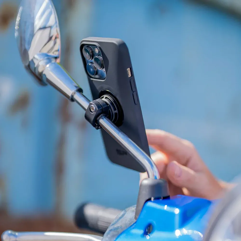 Držák mobilního telefonu s montáží na zrcátko SP CONNECT MIRROR MOUNT 53136 na zrcátka o průměru 10 – 16 mm 