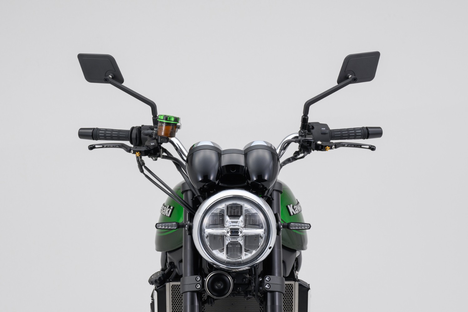 Zpětné zrcátko motocyklu DAYTONA D-MIRROR-21 FLAT-SQUARE 80994 , barva černá, 1 kus, pozice pravá strana