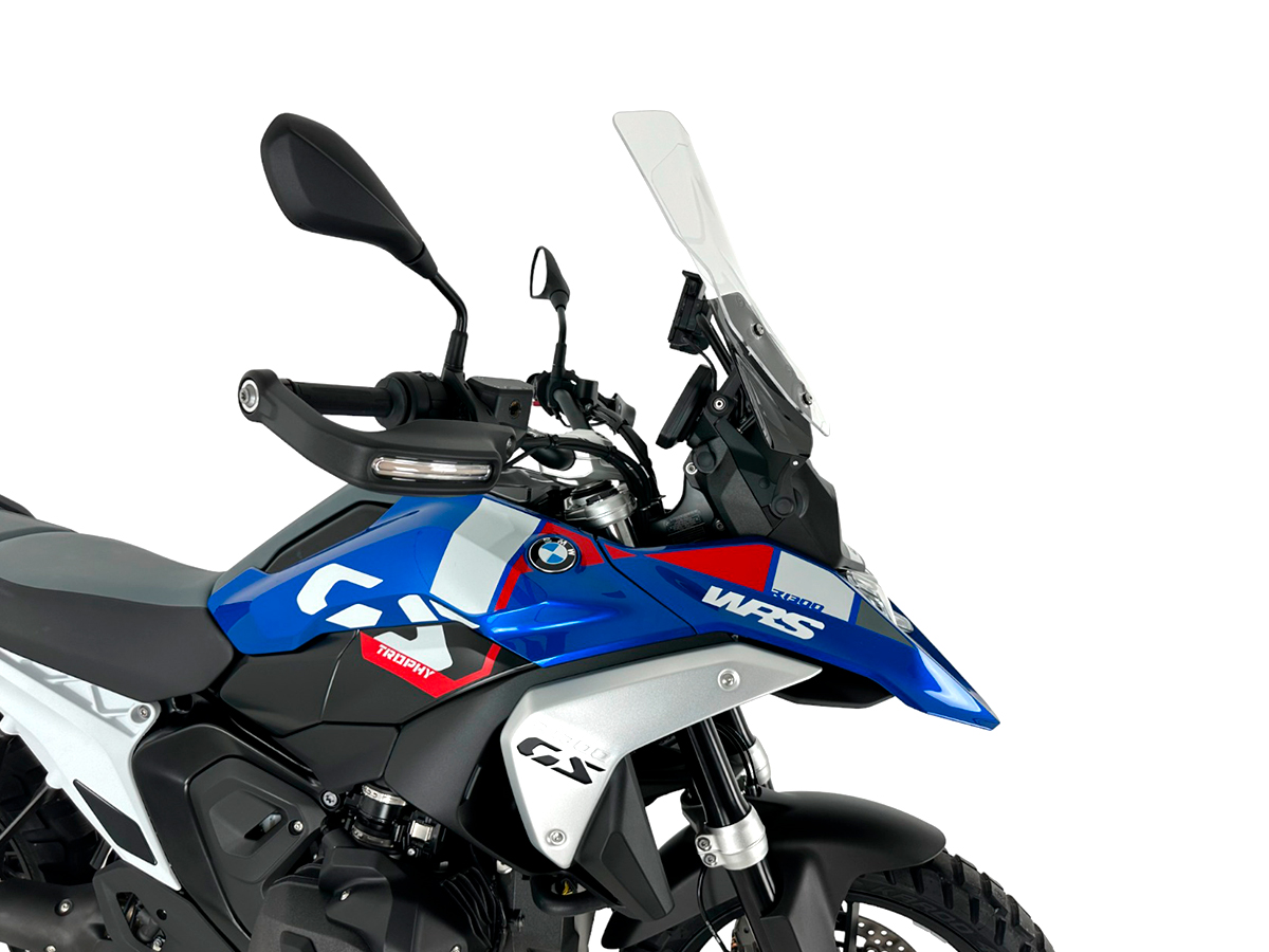 Plexi motocyklu WRS CAPONORD pro BMW R 1300 GS ABS rok 2023-2024 barva čirá bez deflektorů 