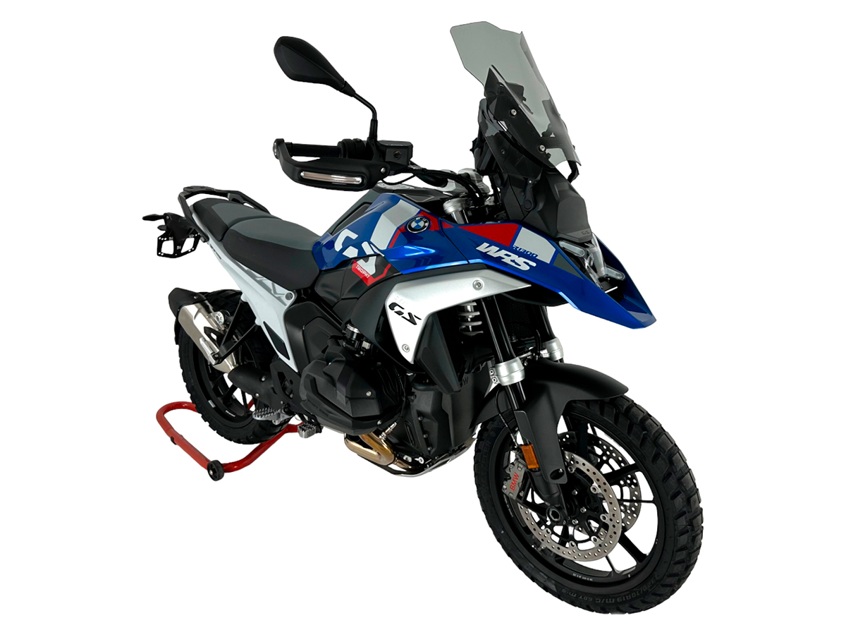 Plexi motocyklu WRS TOURING pro BMW R 1300 GS ABS rok 2023-2024 barva kouřová bez deflektorů 