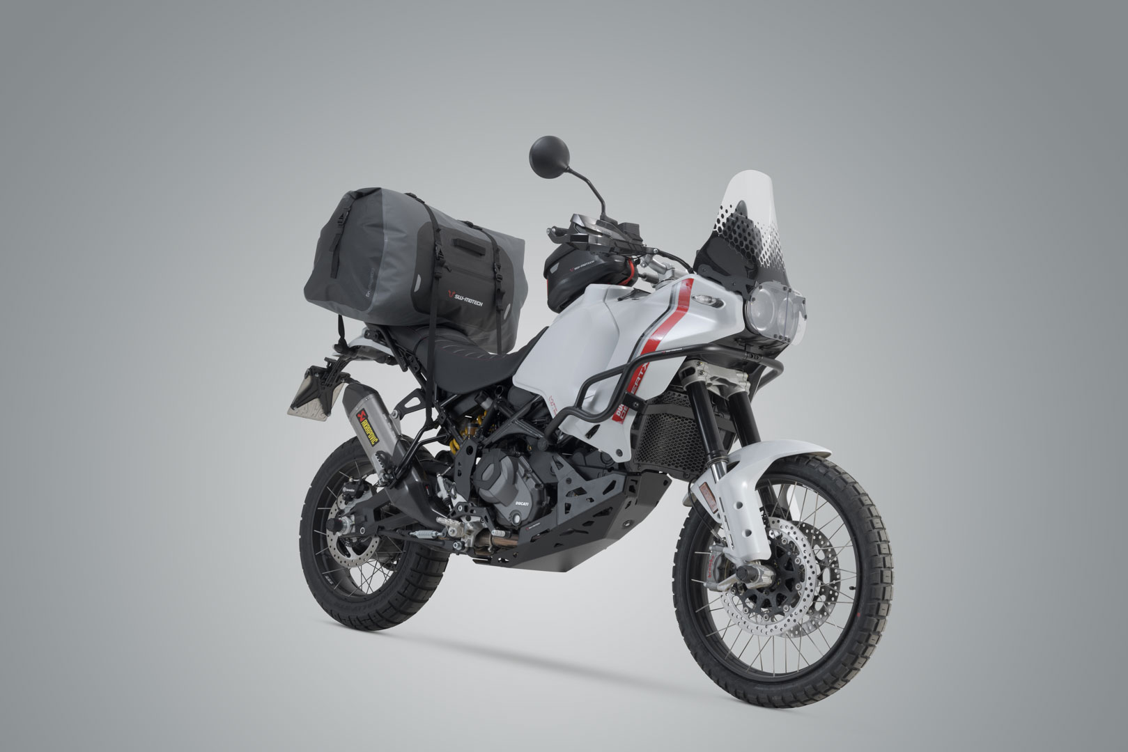 Vodotěsná nepromokavá taška / vak / brašna SW-MOTECH Drybag 600 tail bag šedá/černá, objem 60 litrů   