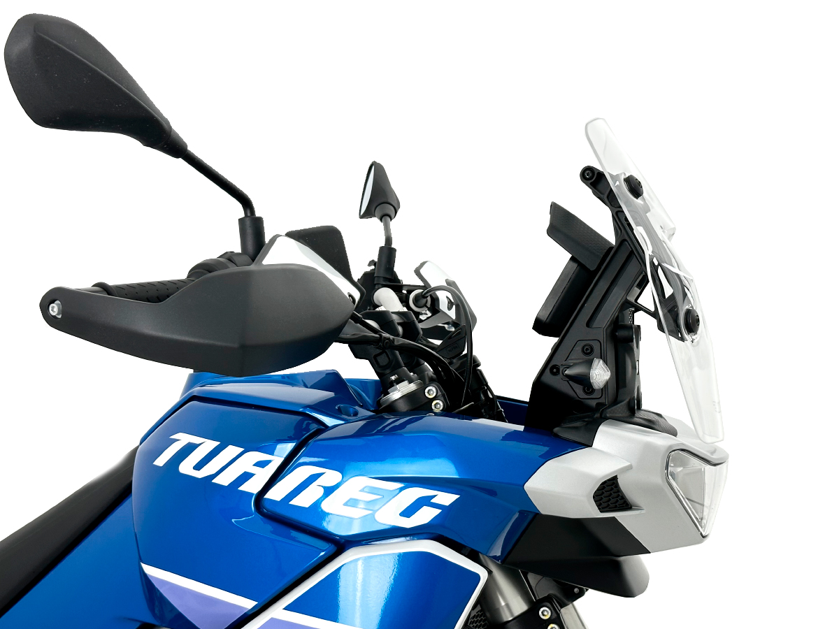 a Plexi motocyklu WRS verze ENDURO pro APRILIA TUAREG 660 rok 2022-2024 barva čirá, výška plexi 38,5 cm