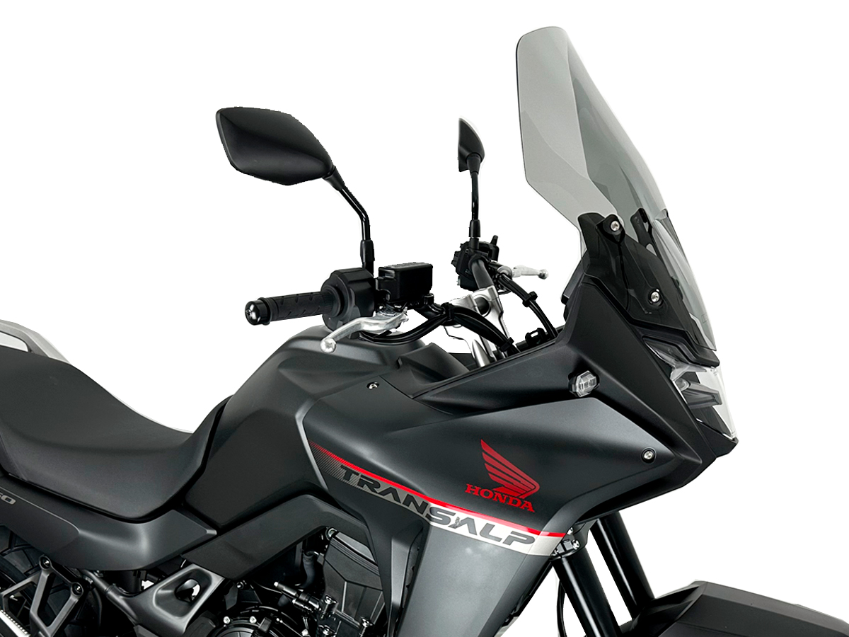 Plexi motocyklu WRS verze CAPONOURD pro HONDA XL 750 TRANSALP ABS rok 2023-2024 barva kouřová, výška plexi 50,5 cm