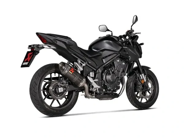 Koncovka výfuku motocyklu AKRAPOVIČ SLIP-ON SERIES MUFFLERS pro HONDA CBR 400 / 500 F rok 2021-2025, homologovaná