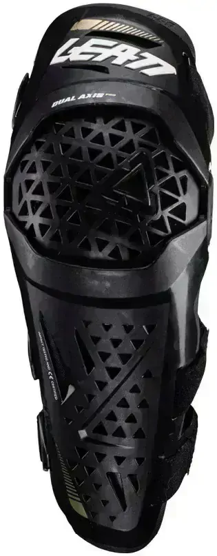 a Ventilační kloubové kolenní chrániče LEATT KNEE GUARD AXIS PRO černé, velikost S/M, pár 