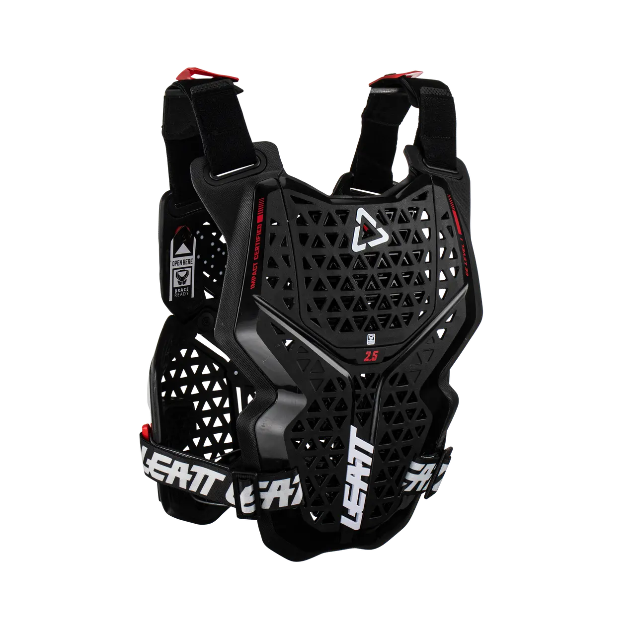 a Motokrosový hrudní/zádový chránič LEATT 2.5 CHEST PROTECTOR černý 