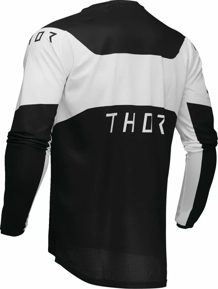 Motokrosový / enduro dres THOR LAUNCHMODE STORM barva bílá/černá