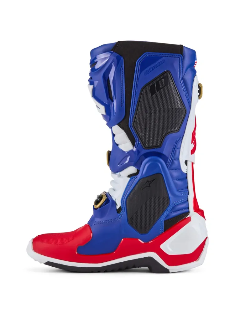 Motokrosové boty ALPINESTARS TECH 10 limitovaná edice UNION REDBUD MX červená/modrá/bílá/černá 24