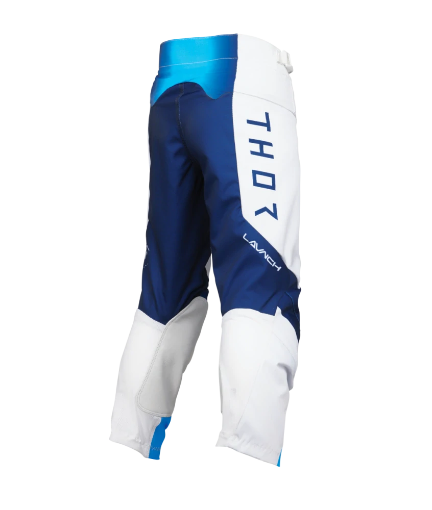 Dětské motokrosové - enduro kalhoty THOR LAUNCHMODE STORM barva navy/modrá/bílá