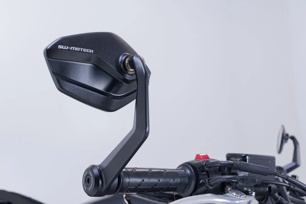 Zpětné zrcátka motocyklu do konců řidítek SW MOTECH  BAR END MIRROR pro Kawasaki Z900 ZR900PA2  rok 2022-2024, pár  