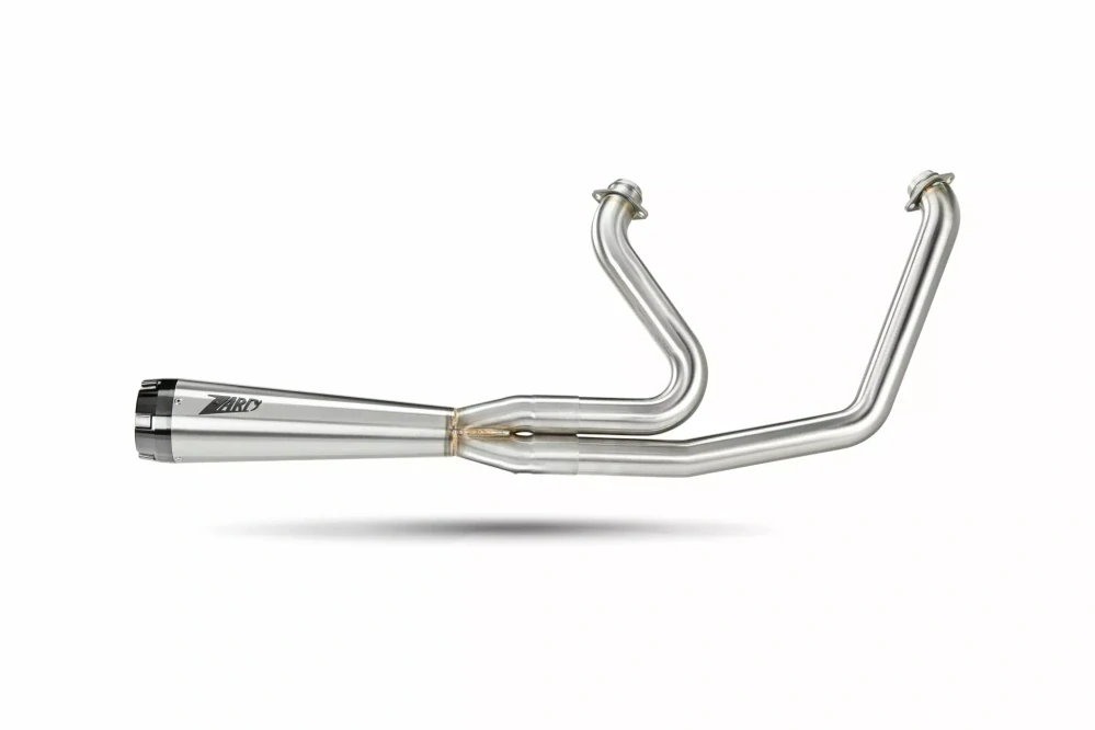 Výfukový systém motocyklu ZARD FULL KIT EXHAUST SYSTEM 2:1 pro motocykl HARLEY DAVIDSON STREET BOB 114 rok 2017-2024 viz popis, barva stainless steel / saténový chrom
