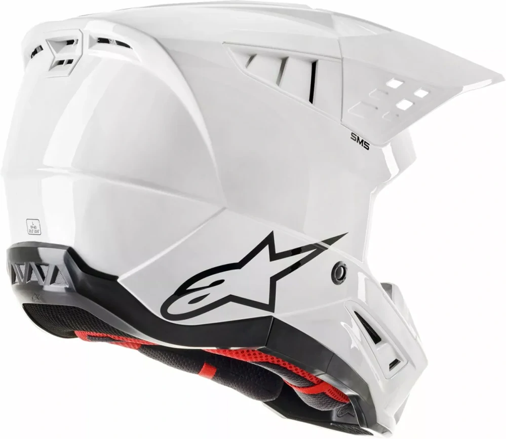 Motokrosová přilba ALPINESTARS SM5 ( SM-5 , S-M5 ) 8303023-2180 SOLID bílá