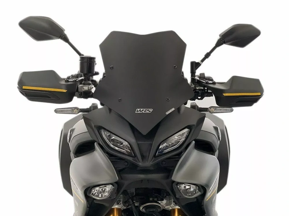 Motocyklové plexi / čelní plexi motocyklu WRS WINDSCREEN SPORT YA039NO pro YAMAHA TRACER 9 GT+ rok 2024 barva matná černá, výška plexi 40 cm