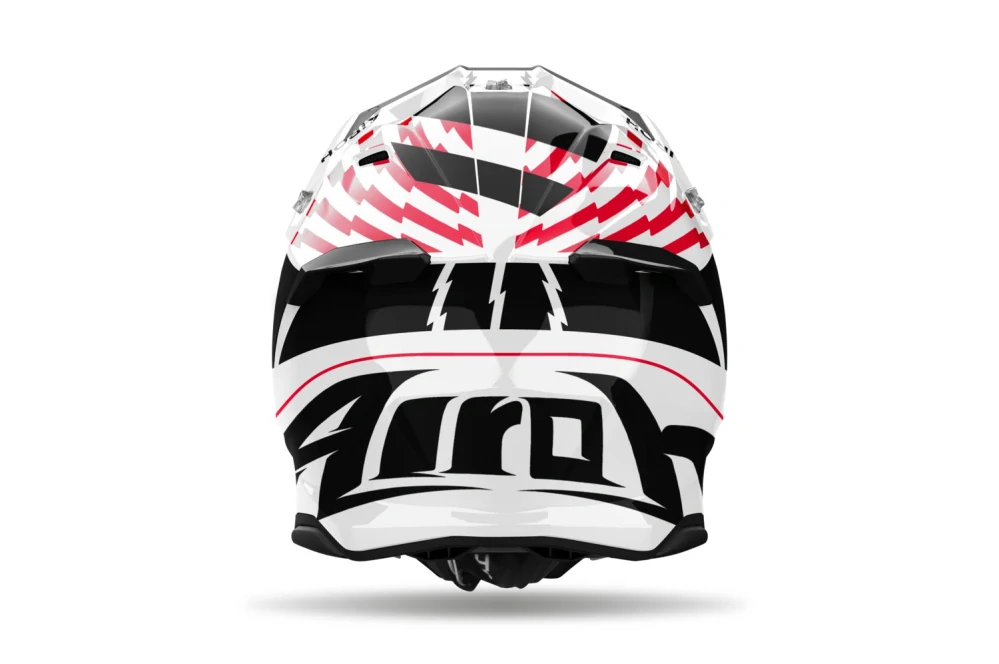 a Motokrosová přilba AIROH TWIST 3 THUNDER barva černá/červená/bílá - lesklá, velikost L pro obvod hlavy 59-60 cm