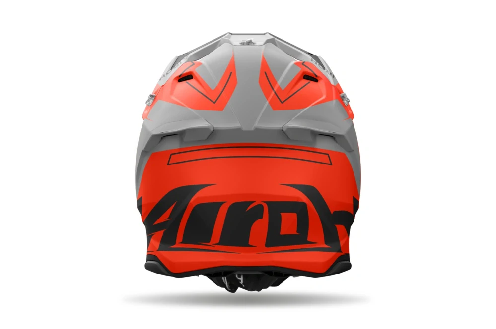 a Motokrosová přilba AIROH TWIST 3 DIZZ barva černá/fluo oranžovočervená/šedá - matná, velikost L pro obvod hlavy 59-60 cm